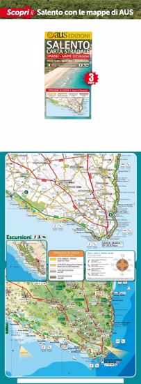 Immagine di Salento Carta Stradale 1: 150.000 Spiagge Mappe Escursioni (piegata)