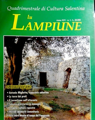Immagine di Lu Lampiune Quadrimestrale di Cultura Salentina Anno 14 N°1 aprile 1998