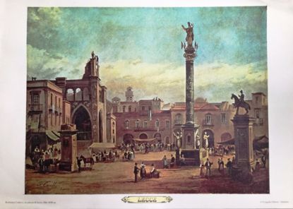 Immagine di LECCE - STAMPA - RAFFAELE CARELLI - LA PIAZZA DI LECCE - OLIO 1830