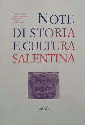 Immagine di NOTE DI STORIA E CULTURA SALENTINA. VOL. 11 - 1998 / 1999