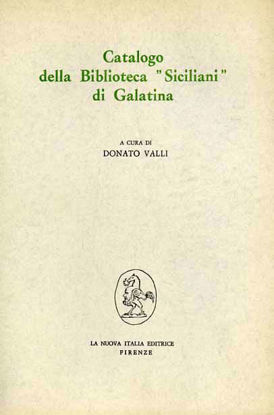 Immagine di Catalogo della Biblioteca «Siciliani» di Galatina