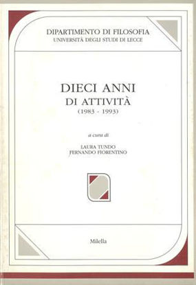 Immagine di DIECI ANNI DI ATTIVITA` 1983 - 1993