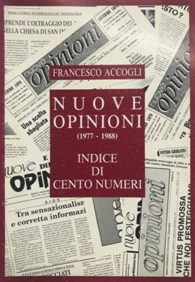 Immagine di NUOVE OPINIONI 1977 1988 - INDICE DI CENTO NUMERI