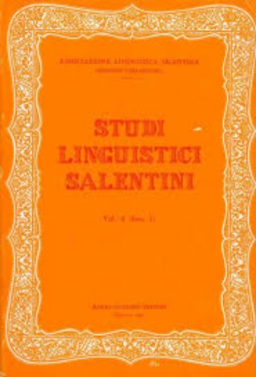 Immagine di STUDI LINGUISTICI SALENTINI VOL. 5