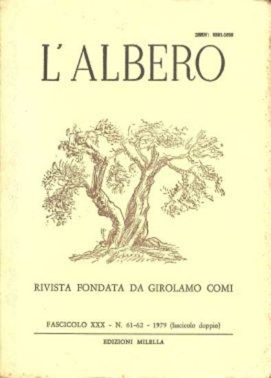 Immagine di ALBERO ( L` ). FASCICOLO XXX - N. 61 - 62 - 1979 ( FASCICOLO DOPPIO )